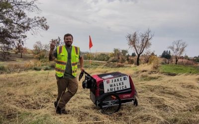 Veteran Walking For A Cause Passing Through Uintah Basin