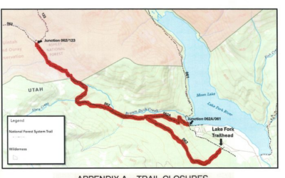 Temporary Closures After Brown Duck Basin Trails Washouts