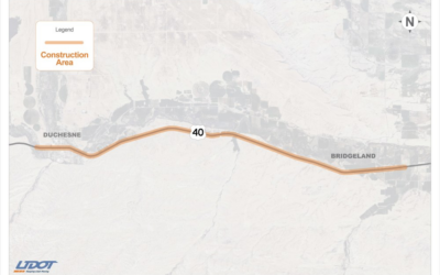 Delays On Highway 40 For UDOT Construction From Duchesne Towards Myton