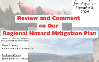 Uintah Basin Regional Hazard Mitigation Plan Update Public Review 