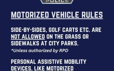 Roosevelt PD Reminder Of Rules In City Parks