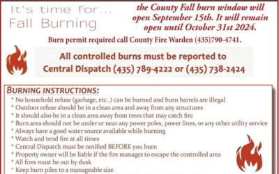 Duchesne County Burn Window Opening This Week