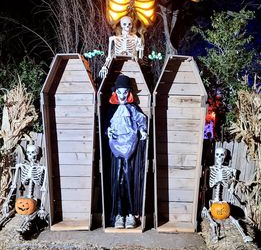 Pierce Family Halloween Light Show Opens to Spook Visitors